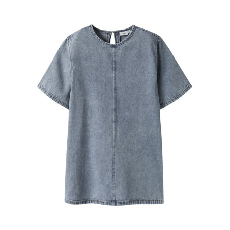 NAME IT KIDS Beau Denim Kjole 4070 - Medium Blue Denim