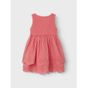 NAME IT MINI Halina S/L Kjole - Spiced Coral