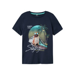 NAME IT KIDS Jass T-shirt - Navy Blazer