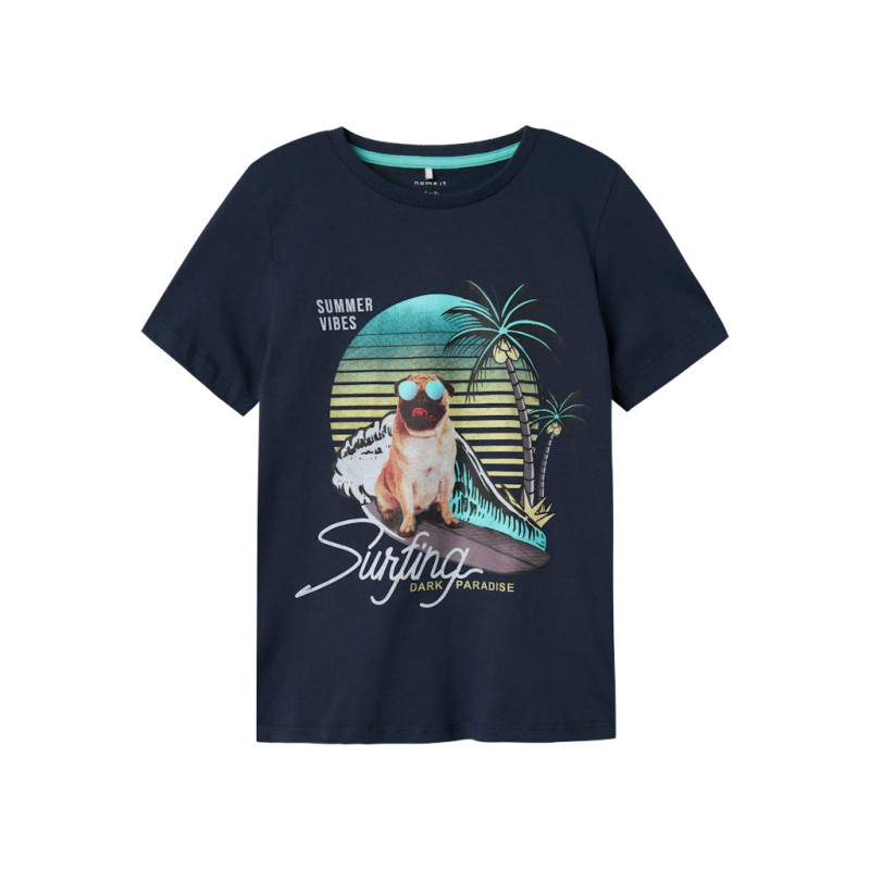 NAME IT KIDS Jass T-shirt - Navy Blazer