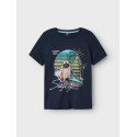 NAME IT KIDS Jass T-shirt - Navy Blazer