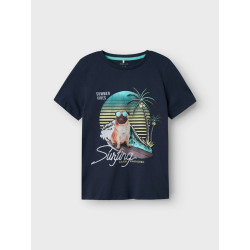 NAME IT KIDS Jass T-shirt - Navy Blazer