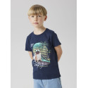 NAME IT KIDS Jass T-shirt - Navy Blazer