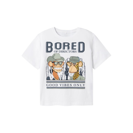 NAME IT KIDS Mais Bod T-shirt - Bright White