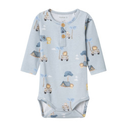 NAME IT BABY Help L/S Bodystocking - Pearl Blue