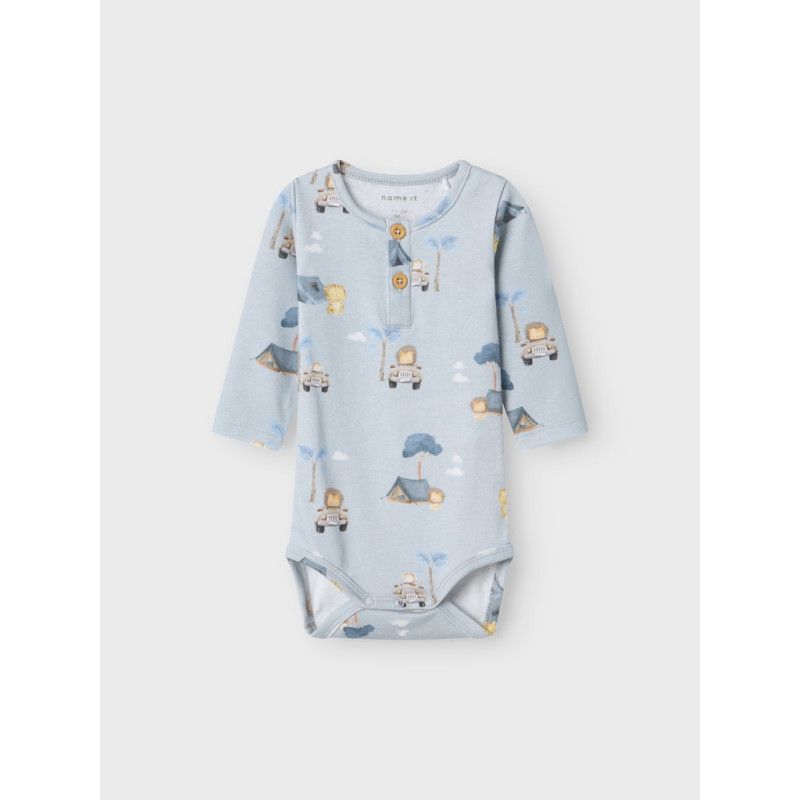 NAME IT BABY Help L/S Bodystocking - Pearl Blue