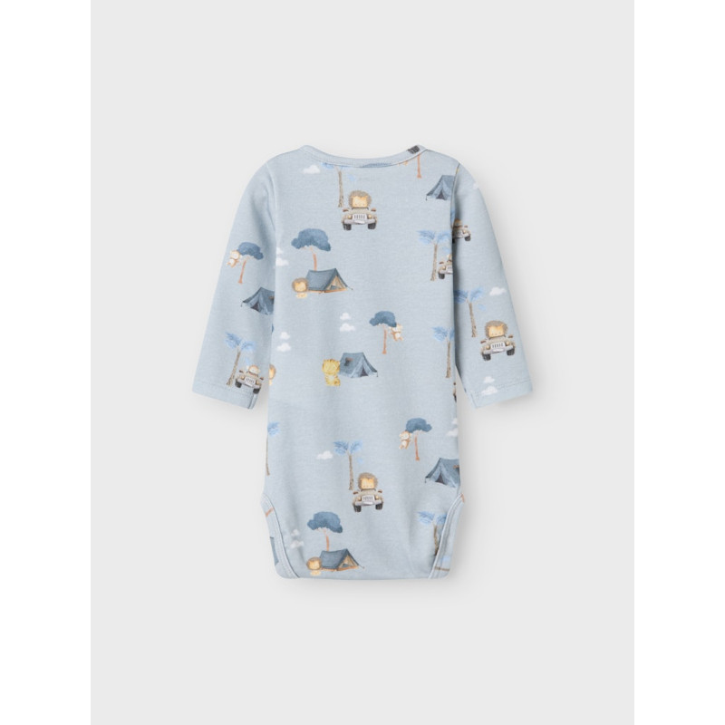 NAME IT BABY Help L/S Bodystocking - Pearl Blue