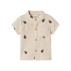 NAME IT BABY Joshua S/S Skjorte - Peyote