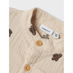 NAME IT BABY Joshua S/S Skjorte - Peyote