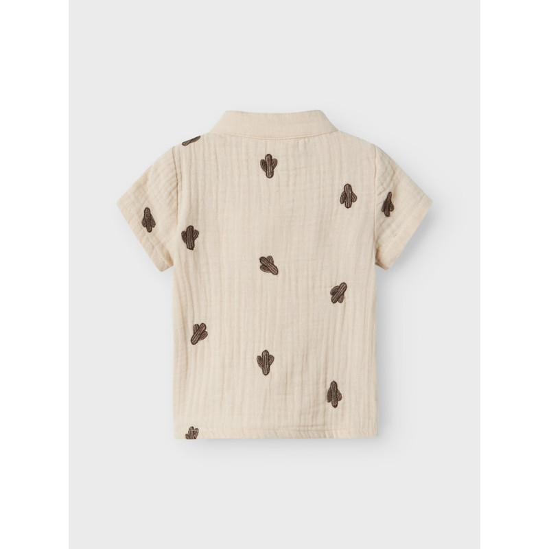 NAME IT BABY Joshua S/S Skjorte - Peyote