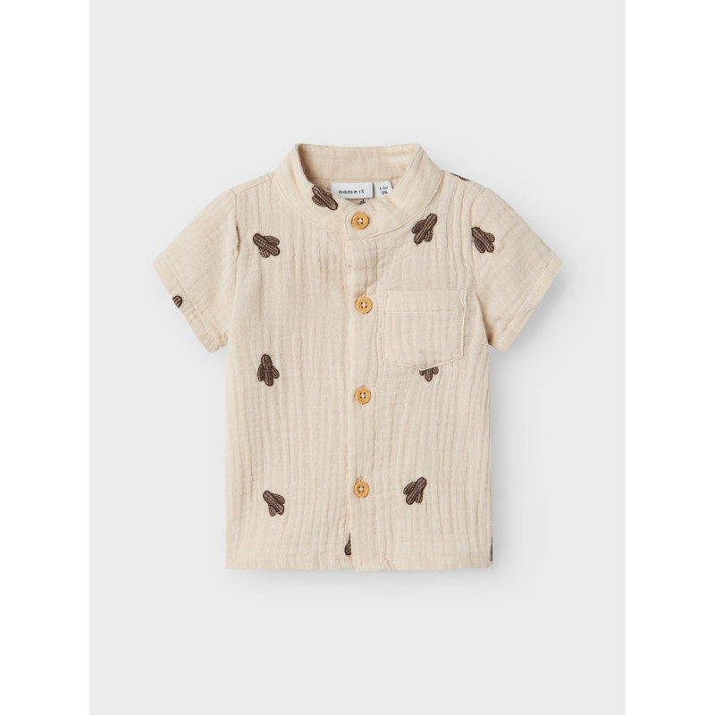 NAME IT BABY Joshua S/S Skjorte - Peyote