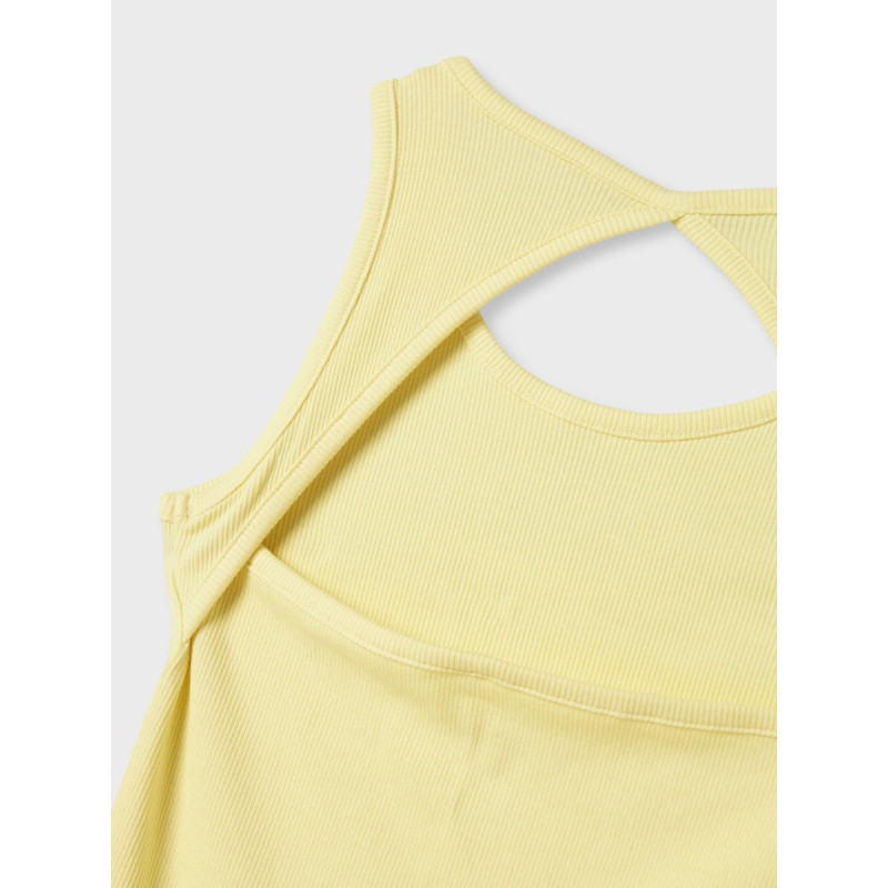 NAME IT KIDS Jalgos Maxi Kjole - Lemon Meringue