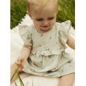 NAME IT BABY Hikka Kjole - Aqua Gray
