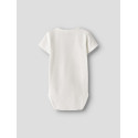 NAME IT BABY Juke S/S Bodystocking - Cloud Dancer
