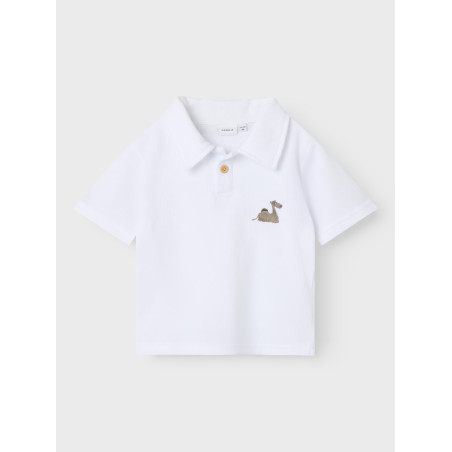 NAME IT MINI Janus S/S Polo - Bright White