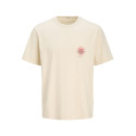 JACK & JONES JUNIOR Canggu Summer Picture T-shirt - Ecru