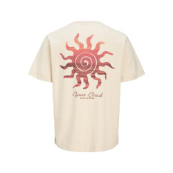 JACK & JONES JUNIOR Canggu Summer Picture T-shirt - Ecru