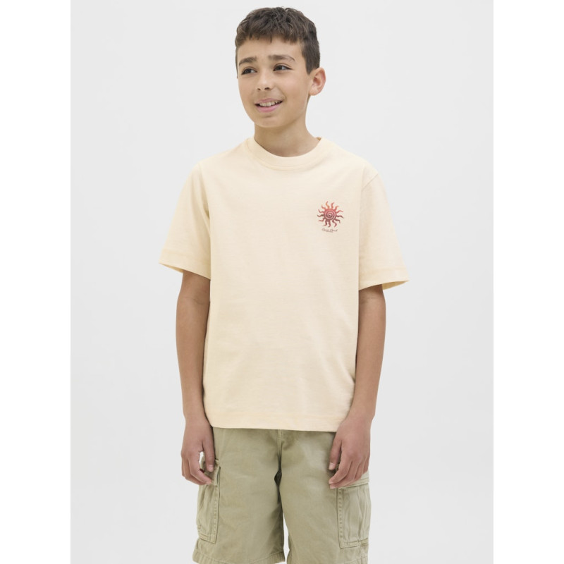 JACK & JONES JUNIOR Canggu Summer Picture T-shirt - Ecru