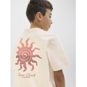 JACK & JONES JUNIOR Canggu Summer Picture T-shirt - Ecru