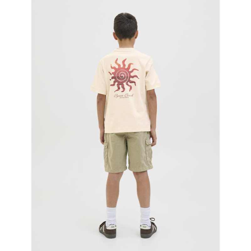 JACK & JONES JUNIOR Canggu Summer Picture T-shirt - Ecru