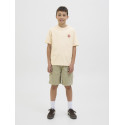 JACK & JONES JUNIOR Canggu Summer Picture T-shirt - Ecru