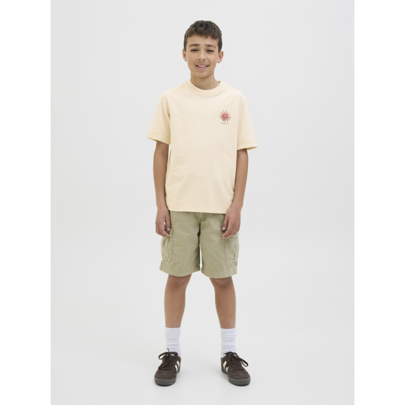 JACK & JONES JUNIOR Canggu Summer Picture T-shirt - Ecru