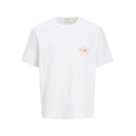 JACK & JONES JUNIOR Canggu Summer Picture T-shirt - Bright White