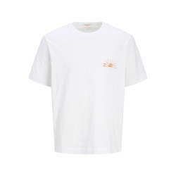 JACK & JONES JUNIOR Canggu Summer Picture T-shirt - Bright White