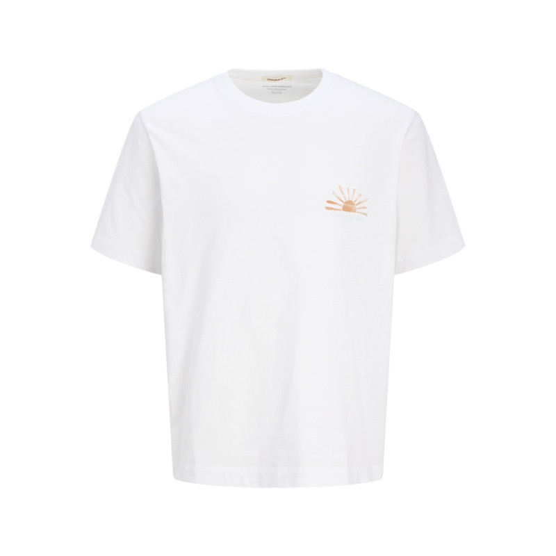 JACK & JONES JUNIOR Canggu Summer Picture T-shirt - Bright White