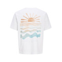 JACK & JONES JUNIOR Canggu Summer Picture T-shirt - Bright White