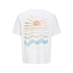 JACK & JONES JUNIOR Canggu Summer Picture T-shirt - Bright White
