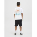 JACK & JONES JUNIOR Canggu Summer Picture T-shirt - Bright White