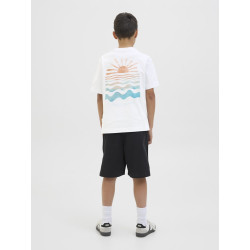 JACK & JONES JUNIOR Canggu Summer Picture T-shirt - Bright White