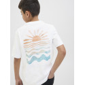 JACK & JONES JUNIOR Canggu Summer Picture T-shirt - Bright White