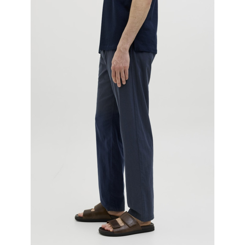 JJ REBEL Kenni Summer Hør Jogging Bukser - Navy Blazer