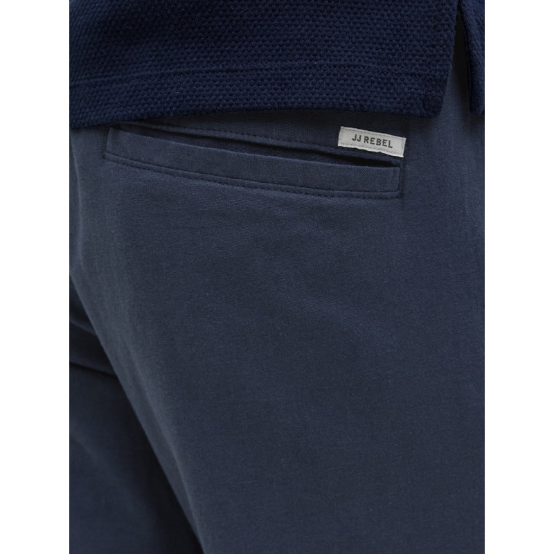 JJ REBEL Kenni Summer Hør Jogging Bukser - Navy Blazer