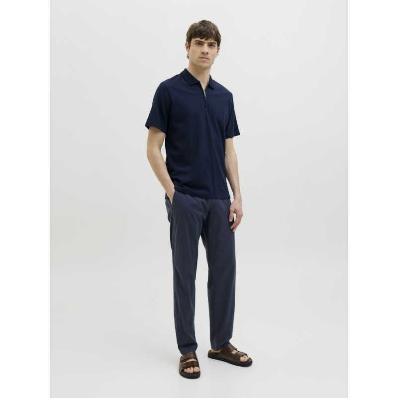 JJ REBEL Kenni Summer Hør Jogging Bukser - Navy Blazer