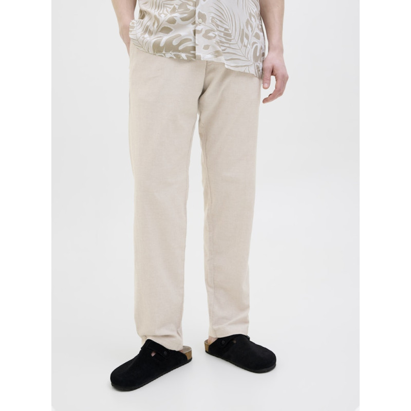 JJ REBEL Kenni Summer Hør Jogging Bukser - Moonbeam