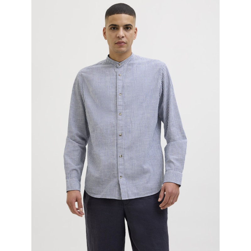 JACK & JONES ESSENTIALS Summer Band Hør Skjorte - Infinity