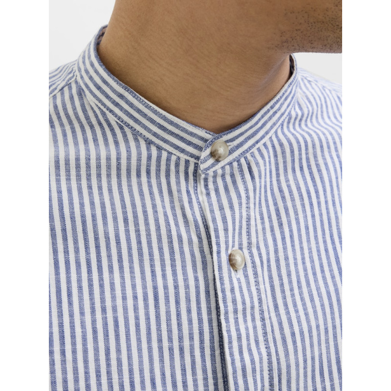 JACK & JONES ESSENTIALS Summer Band Hør Skjorte - Infinity