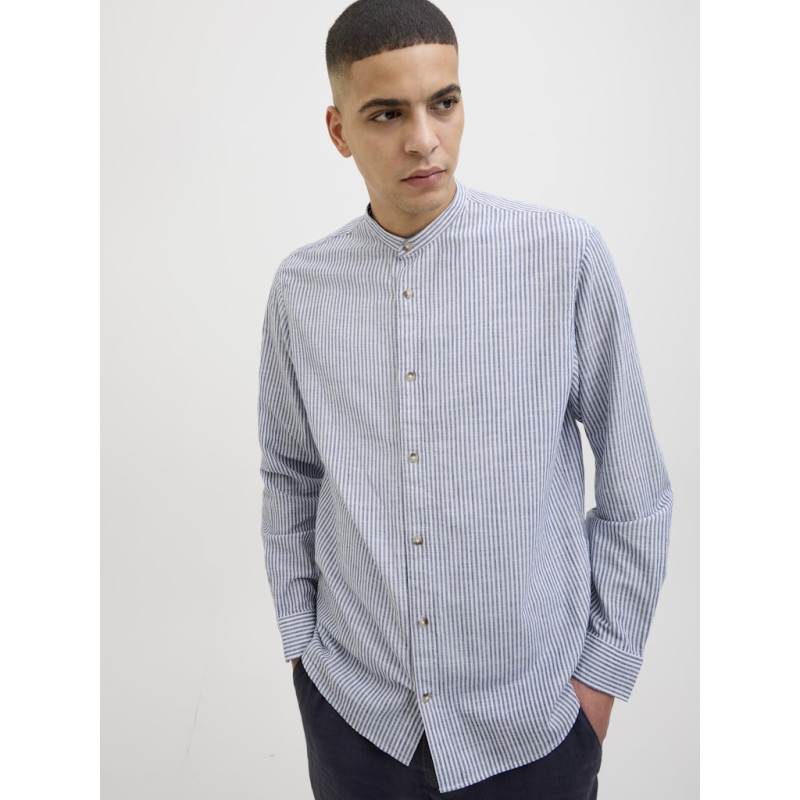 JACK & JONES ESSENTIALS Summer Band Hør Skjorte - Infinity