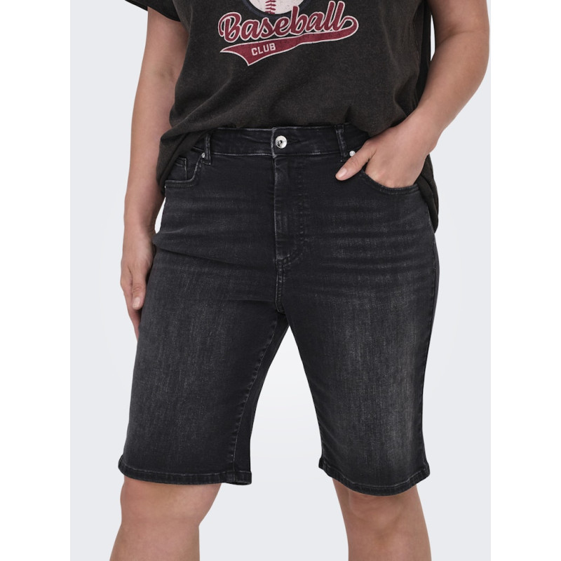 ONLY CARMAKOMA Willy Denim Shorts - Washed Black