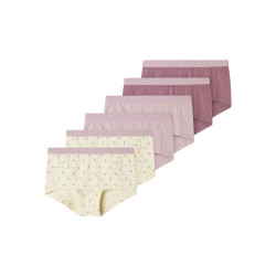 NAME IT KIDS 6-Pak Hipsters - Buttercream