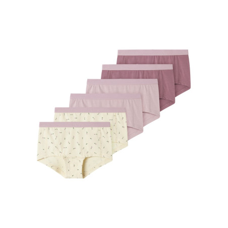 NAME IT KIDS 6-Pak Hipsters - Buttercream