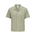 ONLY & SONS Savier Waffle S/S Skjorte - Laurel Oak
