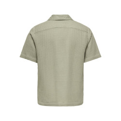 ONLY & SONS Savier Waffle S/S Skjorte - Laurel Oak