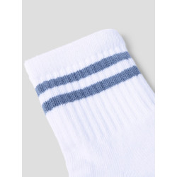 NAME IT MINI Jans Strømper - Bright White / Blue Mirage