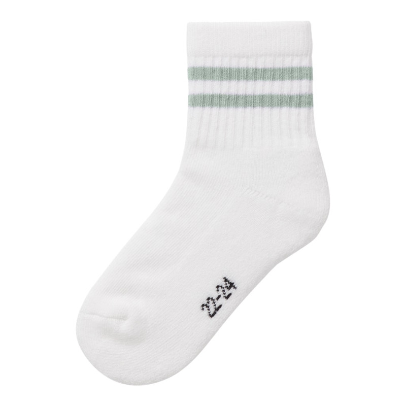 NAME IT MINI Jalma Strømper - Bright White / Aqua Gray