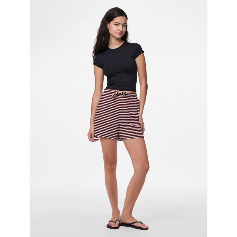 PIECES Soffi Shorts - Tawny Port