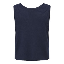 JDY Alexandra S/L Vendbar Binde Top - Navy Blazer